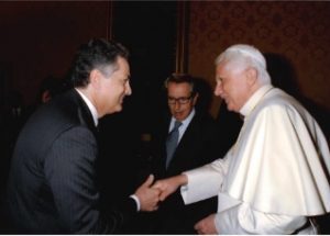 Stefano Cao incontra papa Benedetto XVI